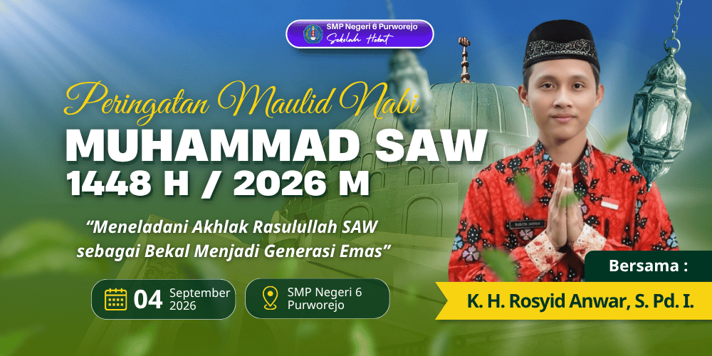 Peringatan Maulid Nabi Muhammad SAW 1448 H di SMP Negeri 6 Purworejo